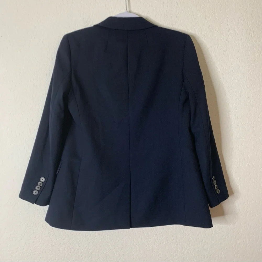 J.Crew Womens Navy Willa Italian wool Blazer 4P